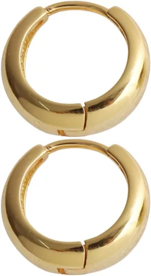 VALICLUD Chic Women Circle Earrings Minimalist Hoop Earrings Vintage Design for Daily Wear