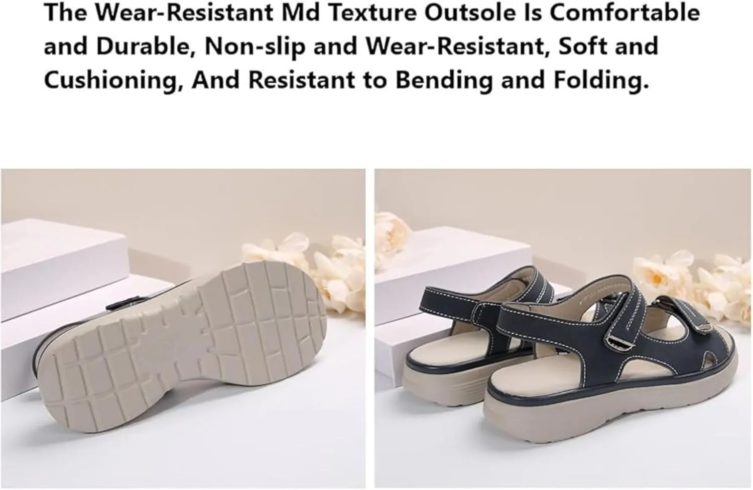 Walking Sandals Women Arch Support Dressy Summer Comfortable Orthopedic Sandals Wide Width Dress Shoes Soft Cushion Foam Wedges Comfy Recovery Hiking Sandal Non Slip Best Walking Shoes
