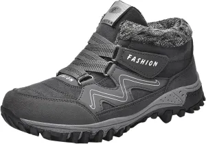 Winter Warm Thick Sole Men Snow Boots Couple Mid Top Cotton Sports Shoes Comfortable Construction Shoes