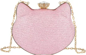 Women Evening Bag Clutch Tote Chain Shoulder Handbag Purse