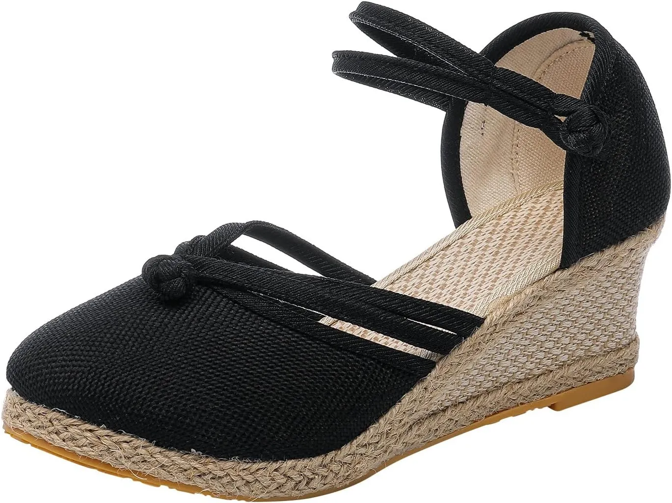 Women Shoes Sandals Platform Wedge Fashion Versatile Braided Breathable Wedge Sandals for Women Shoes