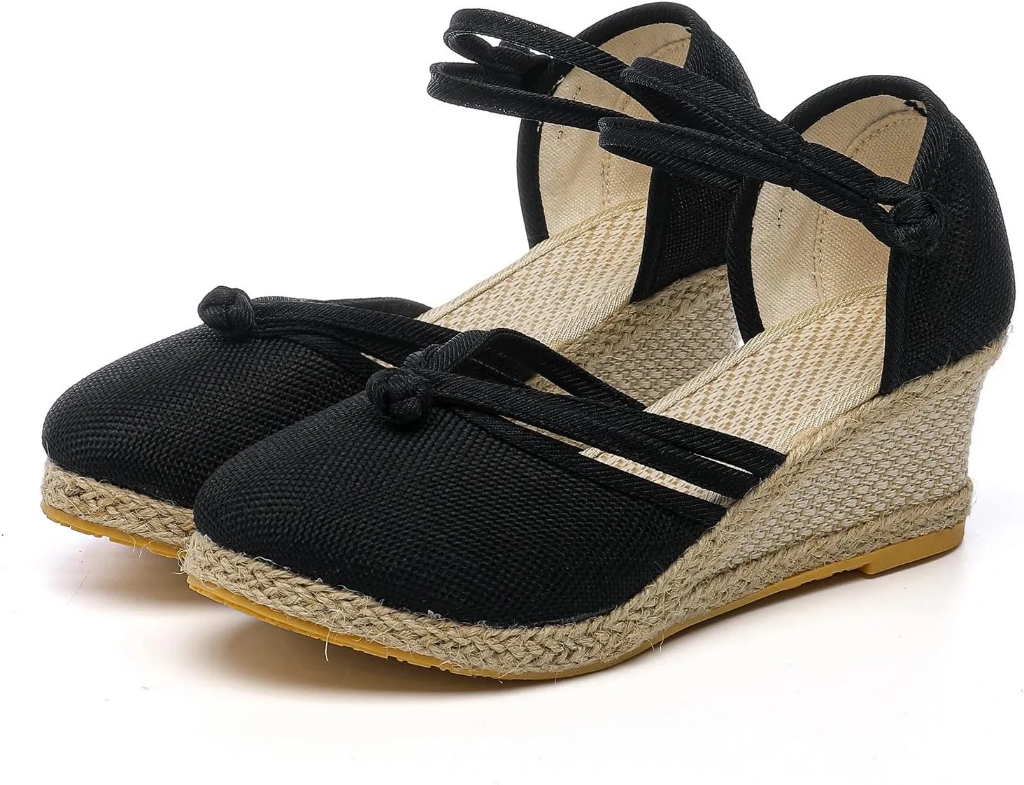 Women Shoes Sandals Platform Wedge Fashion Versatile Braided Breathable Wedge Sandals for Women Shoes