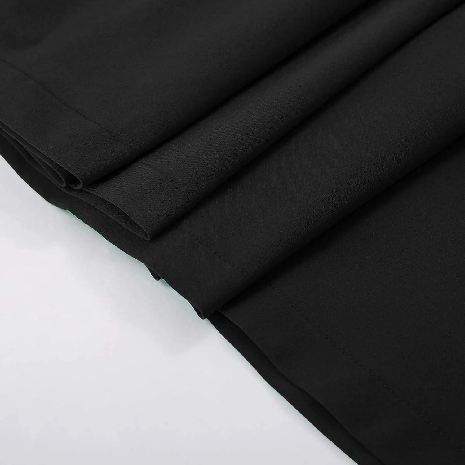 Women Solid Casual Elastic MIdi Skirts Vintage High Waist Pleated Skirt Fashion Loose Fit Soft Vacation Skirts