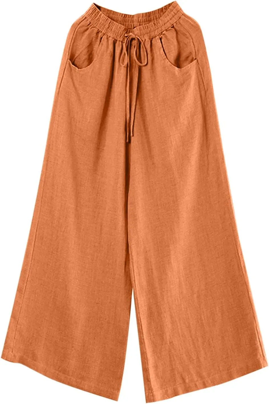 Women's Casual Loose Drawstring Elastic High Waisted Harem Pants Comfy Trousers Travel Outdoor Hiking Pants with Pockets