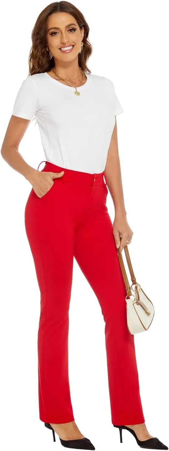 Women's Ease into Comfort Barely Bootcut Stretch Dress Pants