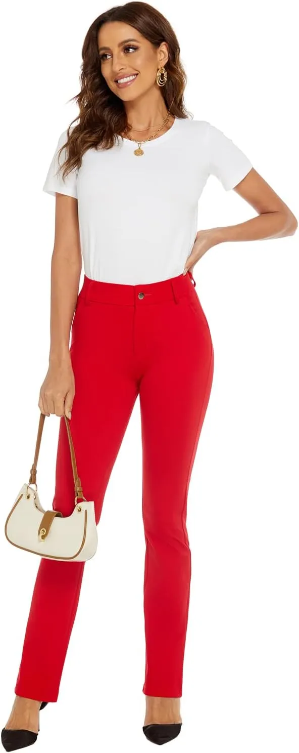 Women's Ease into Comfort Barely Bootcut Stretch Dress Pants