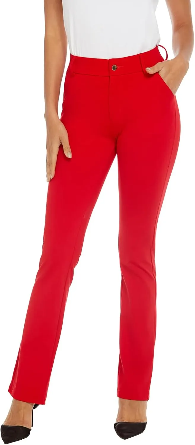Women's Ease into Comfort Barely Bootcut Stretch Dress Pants