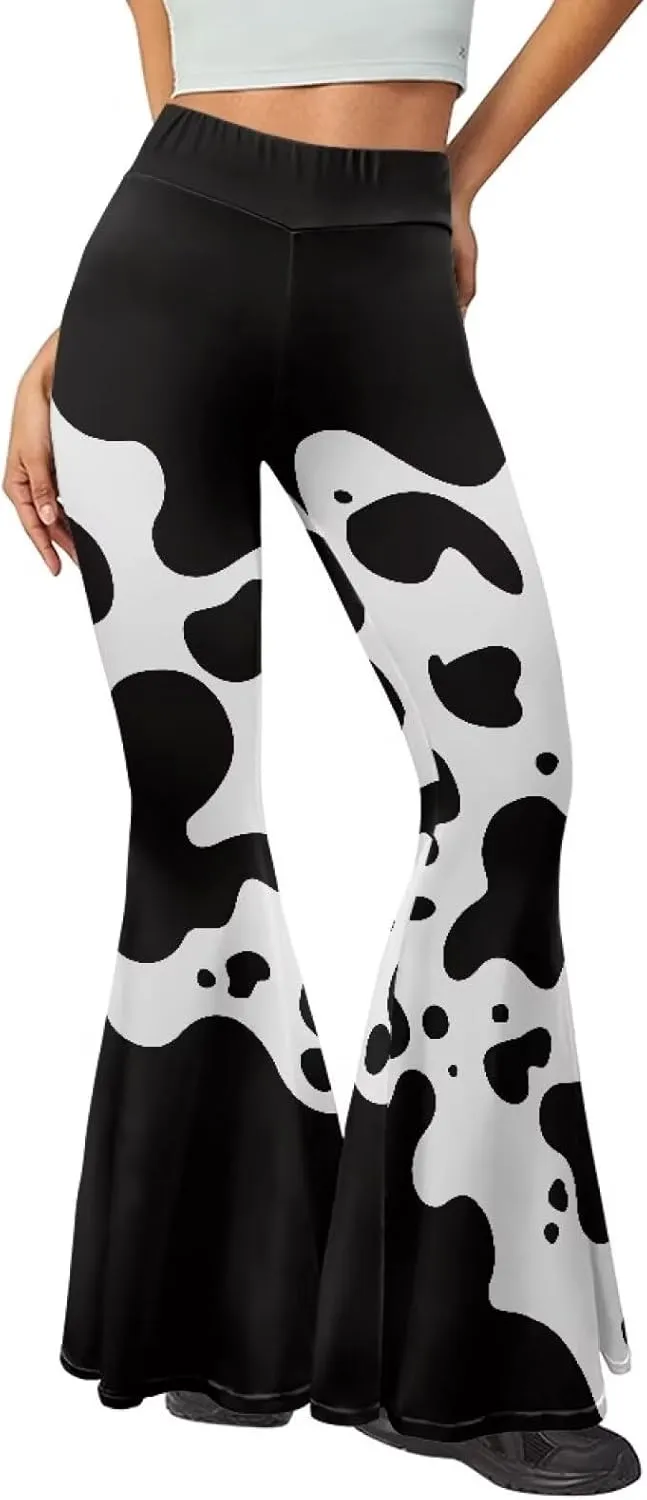 Womens Flare Leggings High Waisted Bell Bottom Yoga Pants for Women Girl Tummy Control Wide Leg Trousers Sweatpant