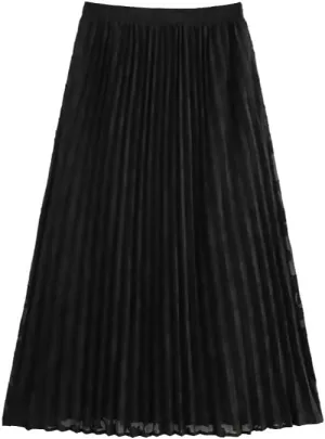 Women's High Waist Pleated MIDI Skirt