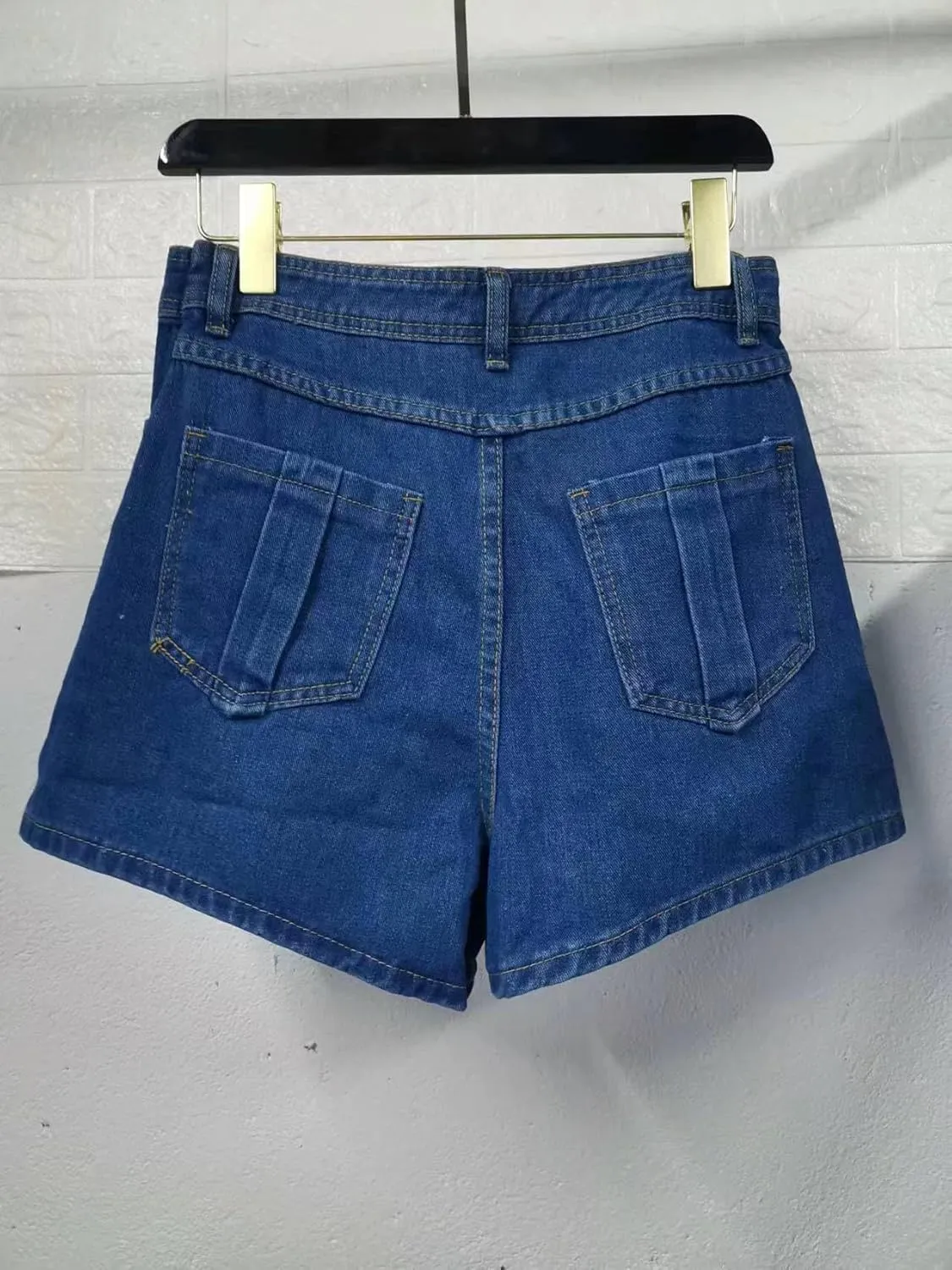 Women's High Waisted Denim Shorts, A-Line Wide Leg Pants, Slim Fit Skirt Shorts