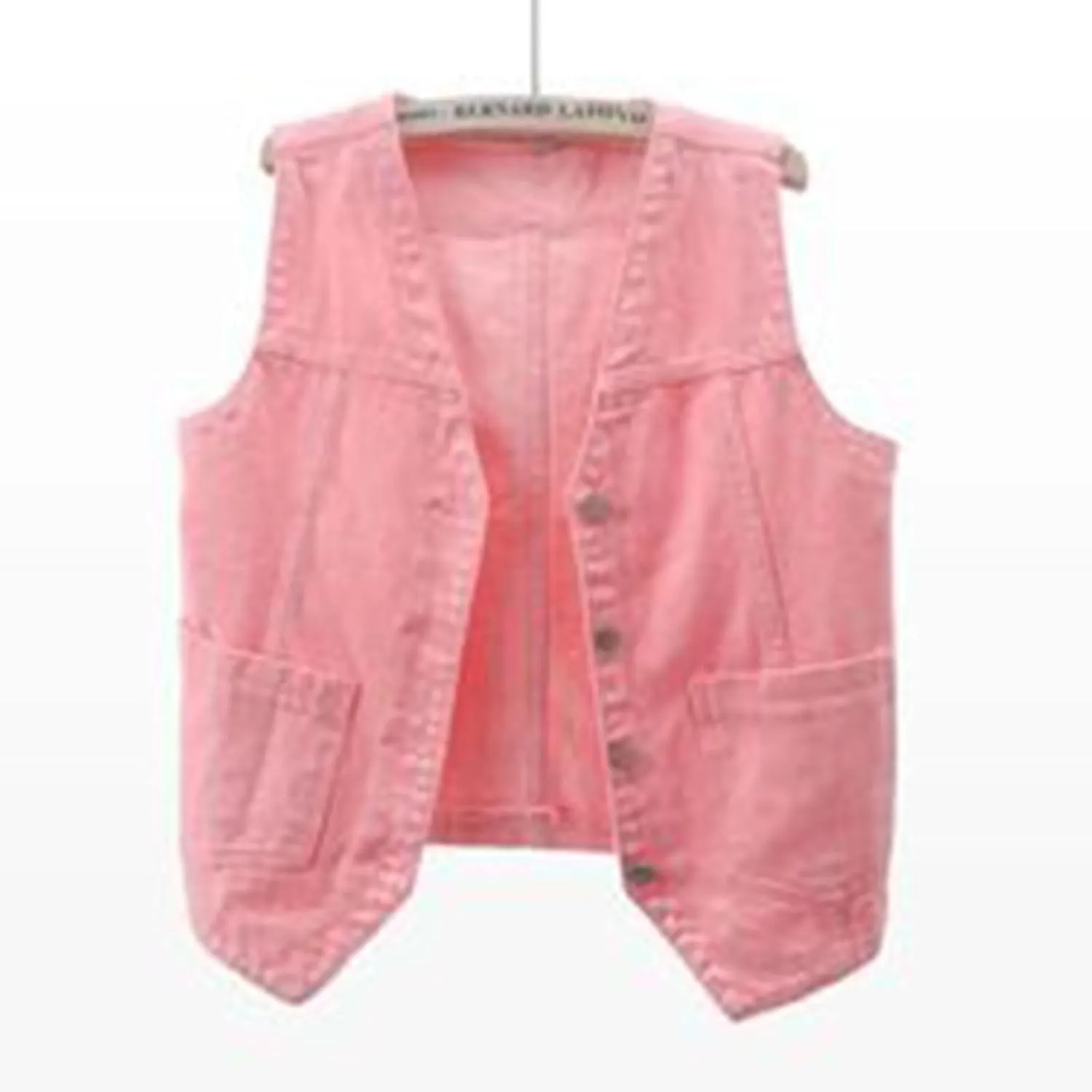 Womens Jean Vest Jackets Lightweight Sleeveless Denim Jackets Button Down Casual Fashion 2024 Fall Fashion Vest Coat