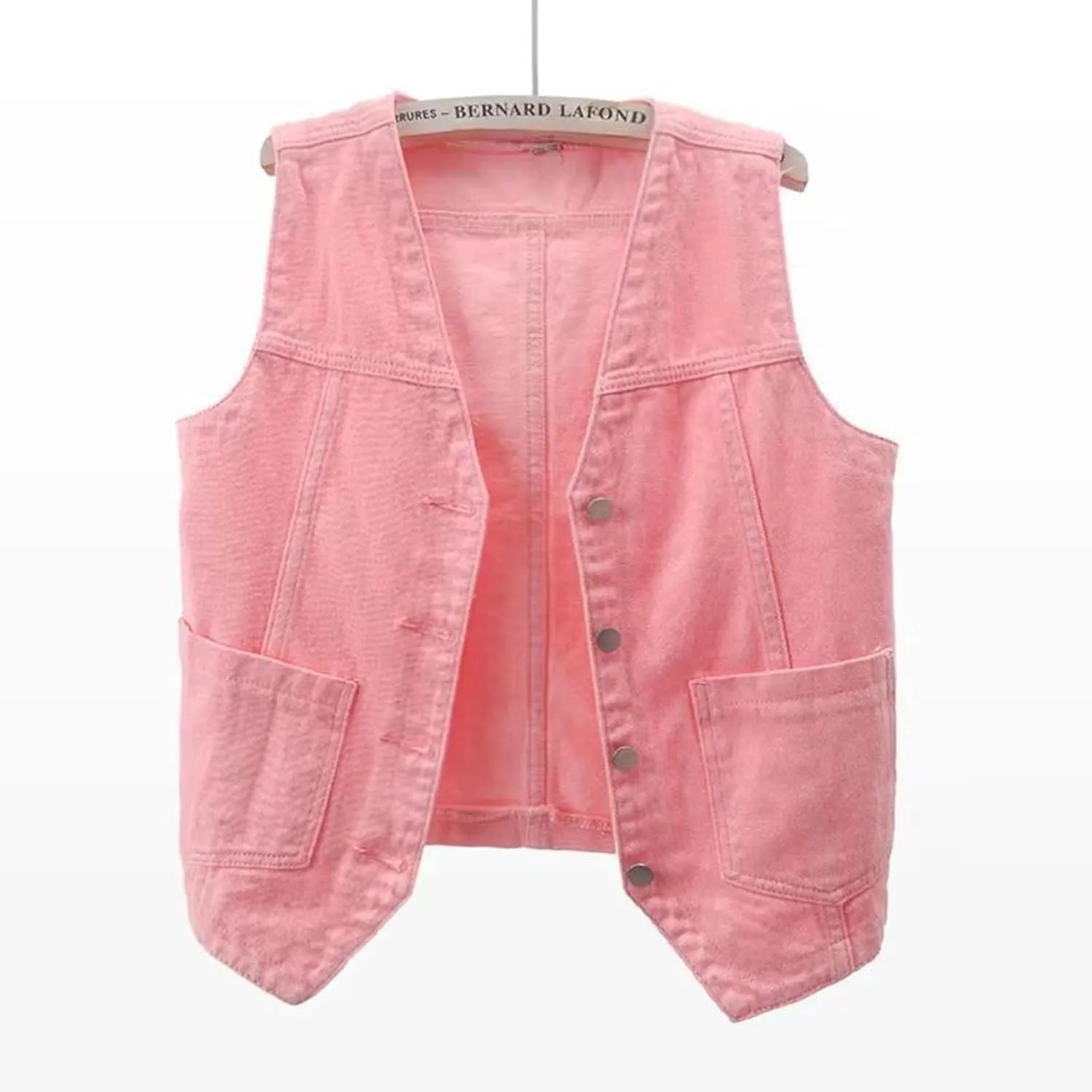 Womens Jean Vest Jackets Lightweight Sleeveless Denim Jackets Button Down Casual Fashion 2024 Fall Fashion Vest Coat