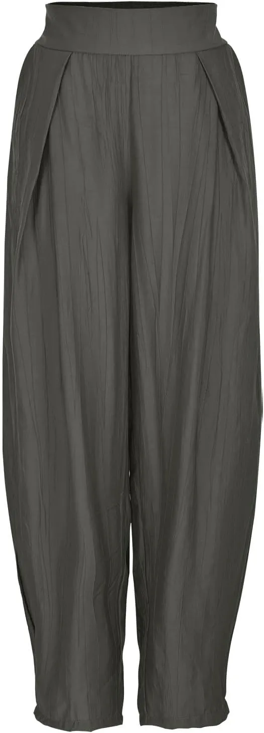 Women's Linen Boho Pants Summer Casual High Waist Cargo Lounge Harem Pant Beach Travel Vacation Slacks Clothes Outfits