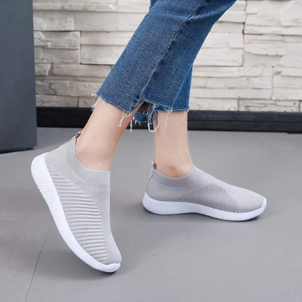 Womens Orthopedic Walking Shoes with Arch Support Slip On Sneakers for Plantar Fasciitis Relief Comfortable Casual Loafers Diabetic Swollen Feet Pain Relief