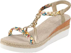 Women's Platform Wedge Sandals Wedge Sandals for Women Beach Slip on Comfortable Sandal Summer Walking Arch Support