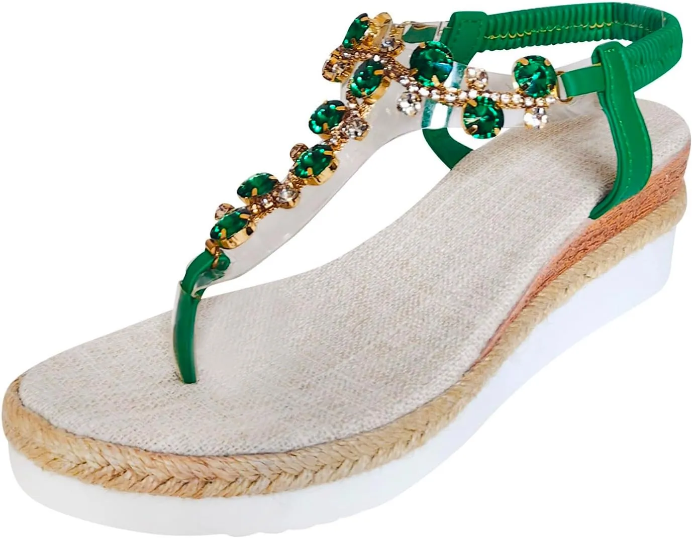 Women's Platform Wedge Sandals Wedges for Women Arch Support Soft Walking Sandal Beach Casual Slip on