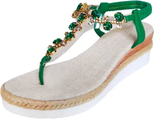 Women's Platform Wedge Sandals Wedges for Women Arch Support Soft Walking Sandal Beach Casual Slip on