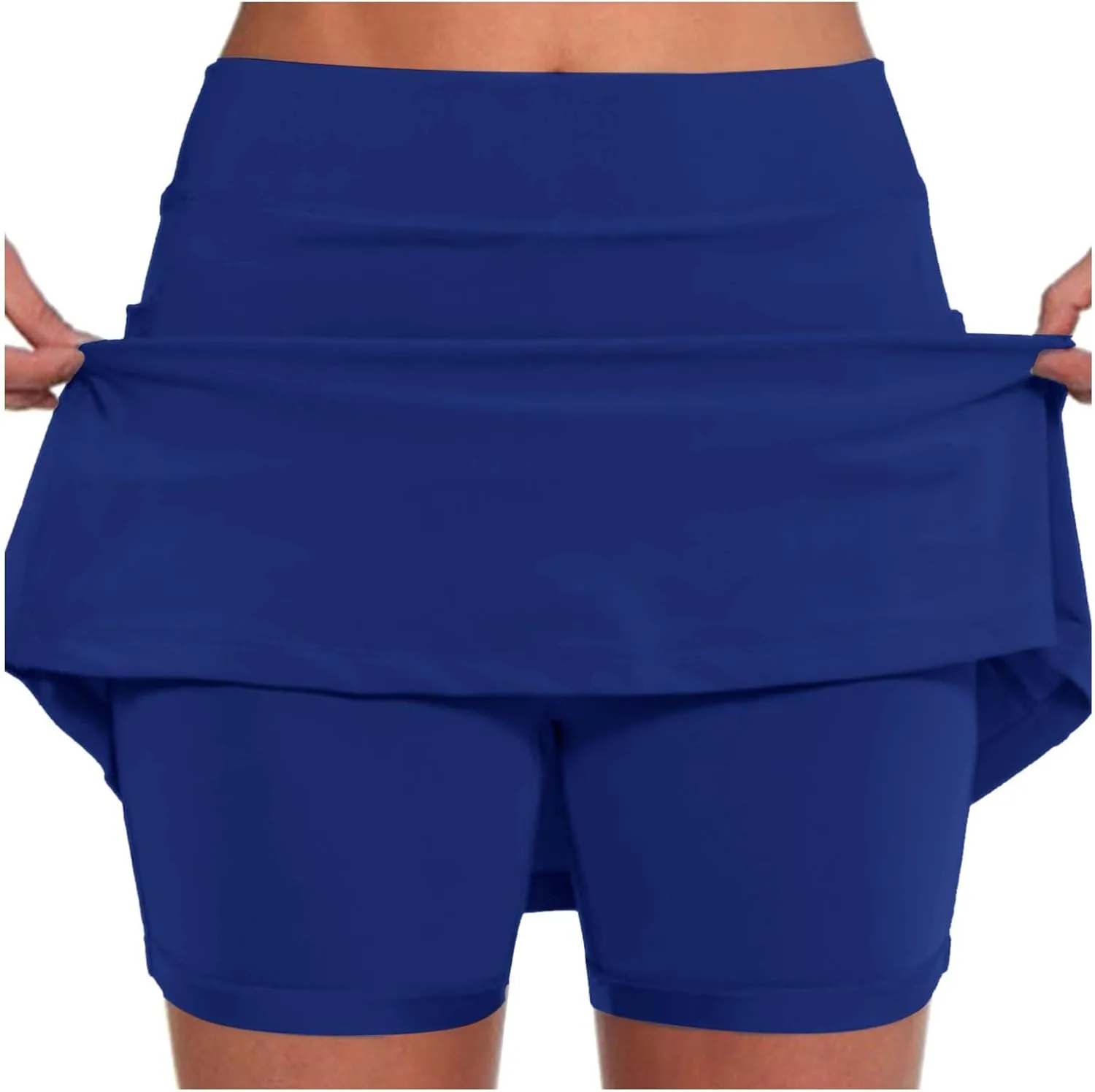 Womens Tennis Skirts with Shorts Neath Summer Athletic Golf Skorts Workout Tum Control Skirt with Pockets