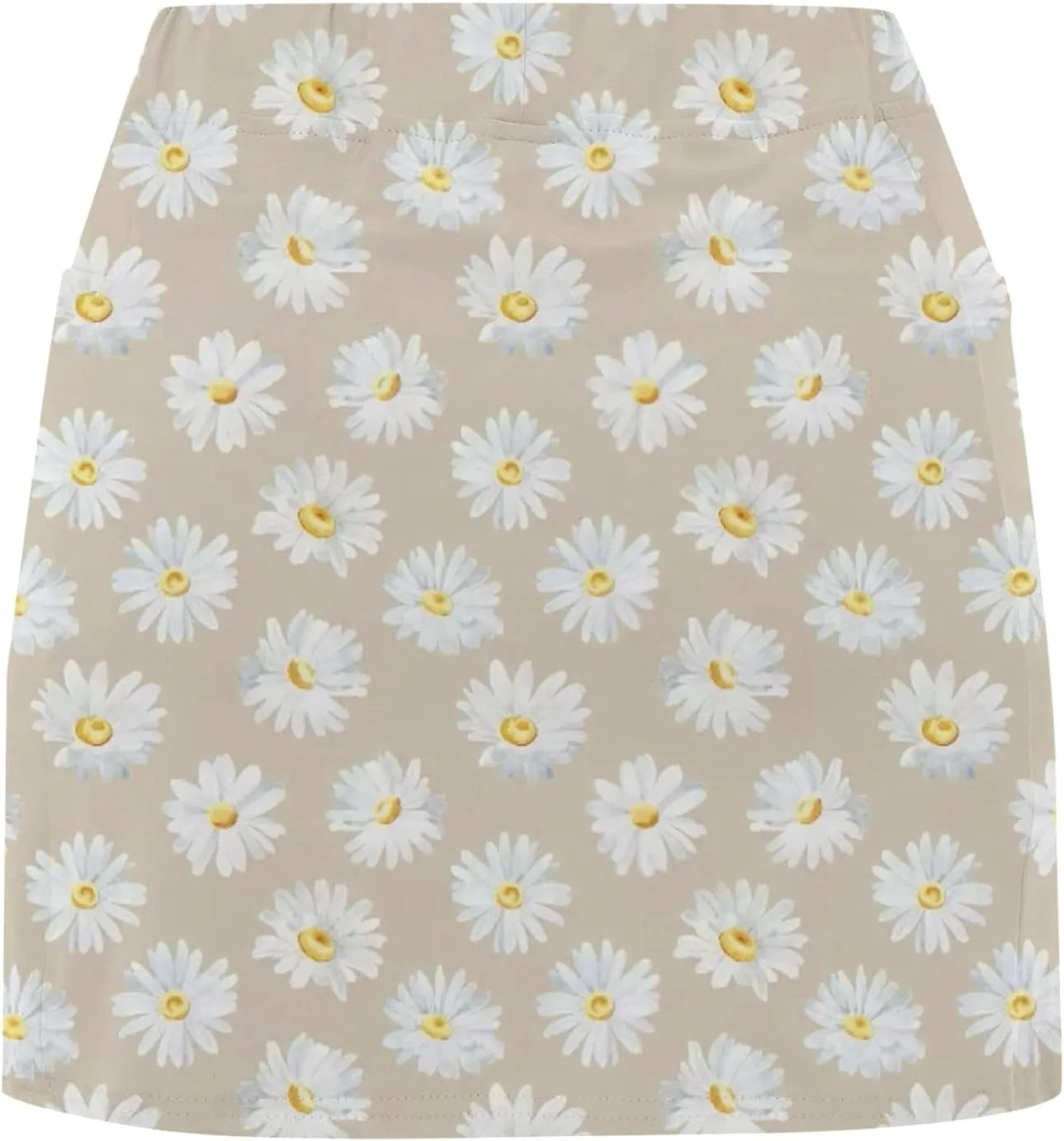 Women's Tennis Skorts Floral Print Elastic High Waisted Golf Skirt Athletic Stretchy Mini Skirts Inner Shorts