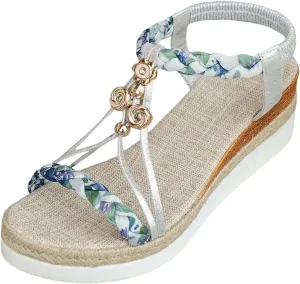 Womens Wedge Sandals Women's Platform Wedge Sandals Casual Comfortable Summer Sandal Arch Support Soft Beach