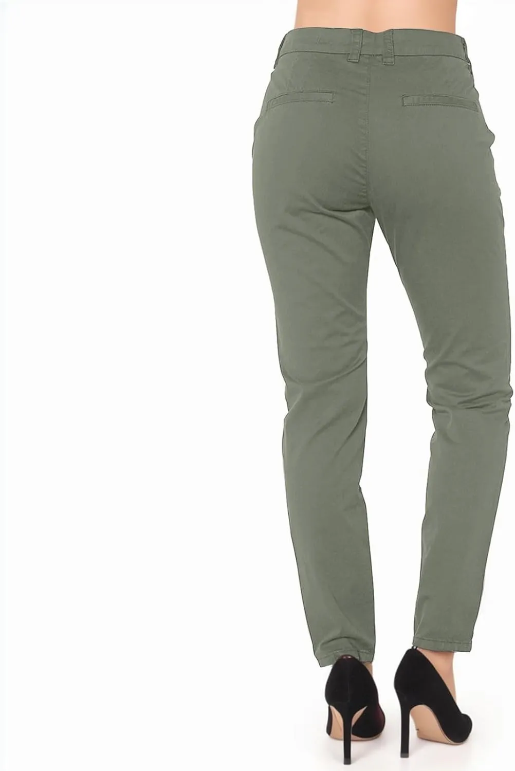 Work Pants for Women High Waist Straight Leg Stretchy Business Office Dressy Casual Trousers Slacks with Pockets
