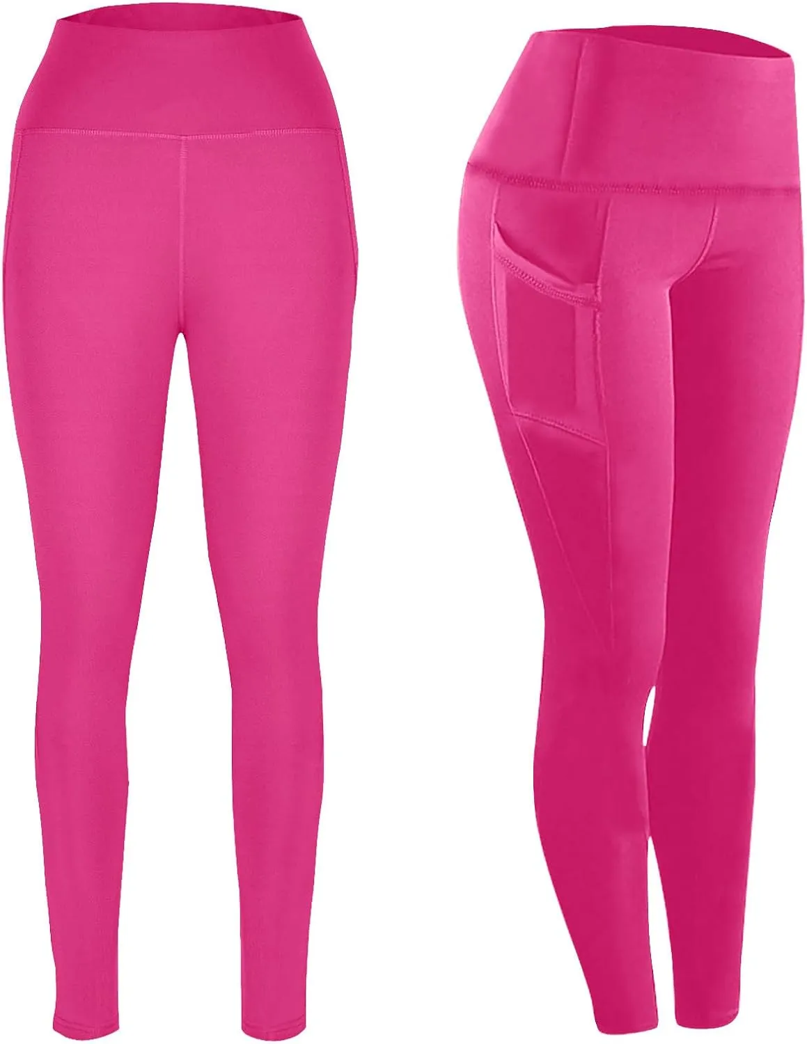 XUNRYAN Workout Leggings Women with Pockets Butt Lifting Yoga Pants High Waisted Tummy Control Tights Athletic Gym Activewear