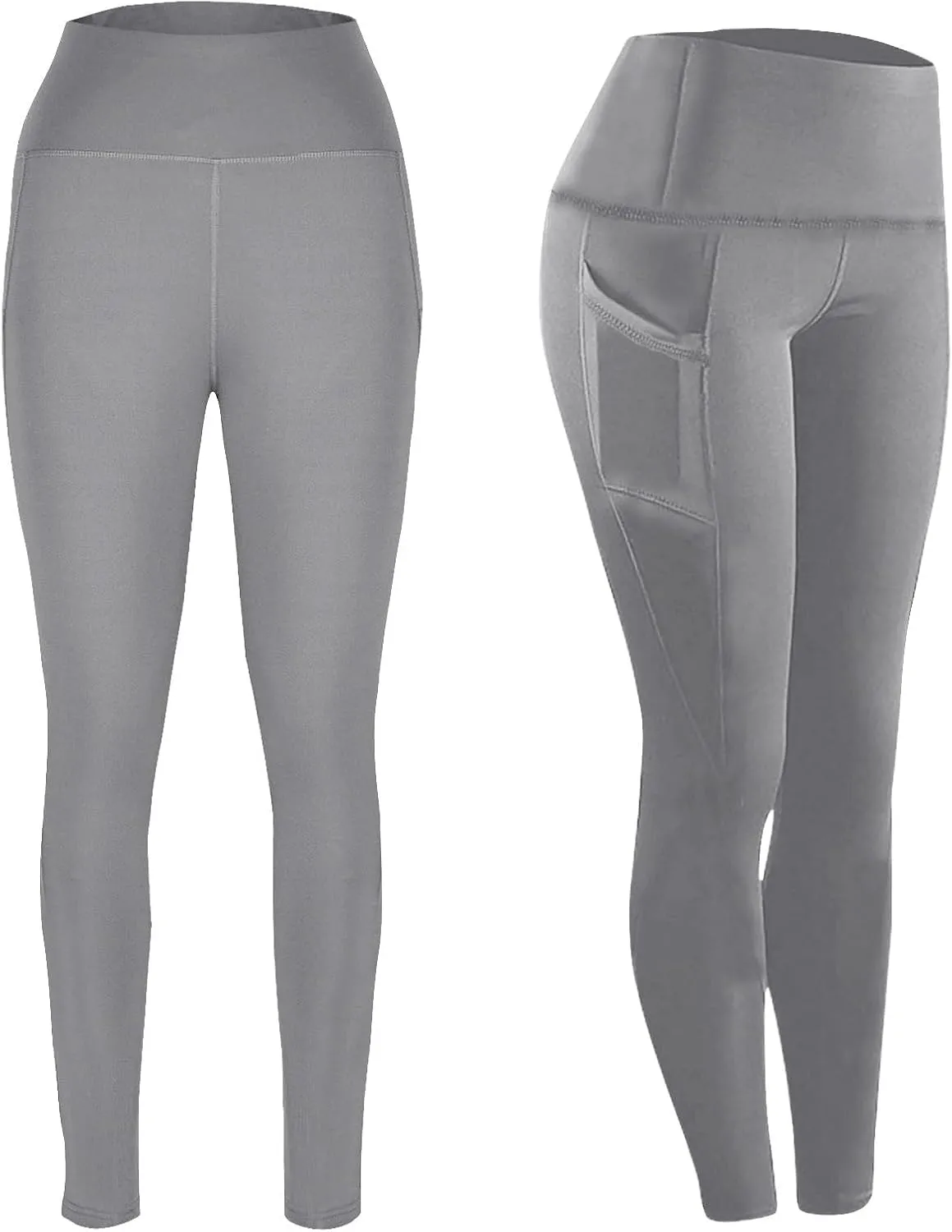 XUNRYAN Workout Leggings Women with Pockets Butt Lifting Yoga Pants High Waisted Tummy Control Tights Athletic Gym Activewear