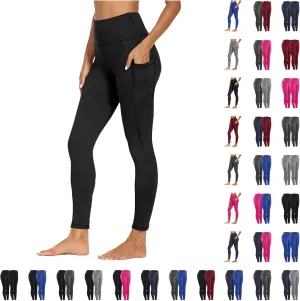 XUNRYAN Workout Leggings Women with Pockets Butt Lifting Yoga Pants High Waisted Tummy Control Tights Athletic Gym Activewear