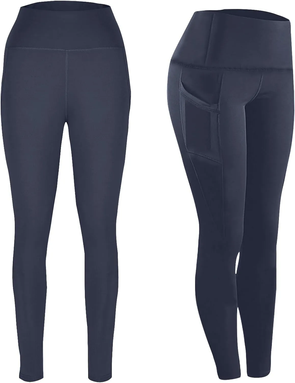 XUNRYAN Workout Leggings Women with Pockets Butt Lifting Yoga Pants High Waisted Tummy Control Tights Athletic Gym Activewear