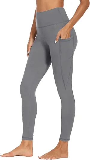 XUNRYAN Workout Leggings Women with Pockets Butt Lifting Yoga Pants High Waisted Tummy Control Tights Athletic Gym Activewear