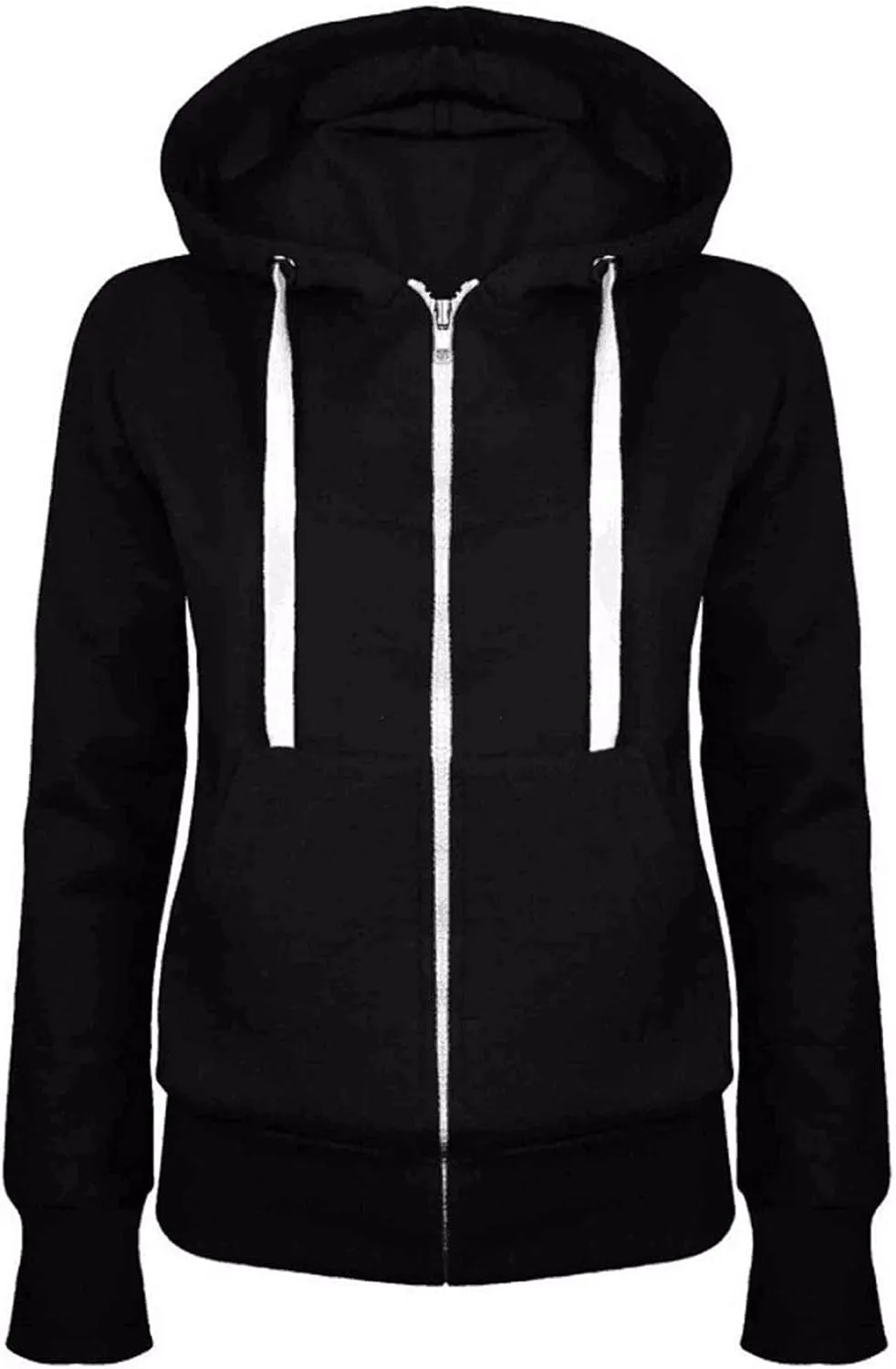 yardsong Zip Up Hoodie Women 2024 Trendy Long Sleeve Sweatshirts Casual Breathable Athletic Hooded Track Jacket with Pockets