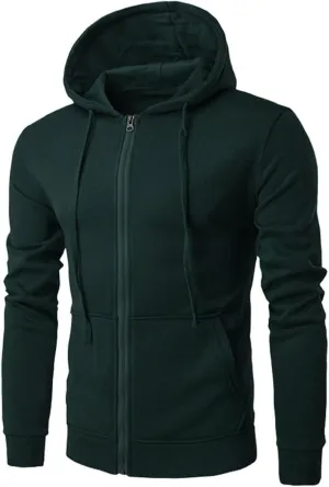 Zip Up Hoodies For Men Lightweight Full Zip Sweatshirt Pullover Athletic Sports Gym Casual Hooded Sweatshirts Jacket